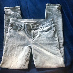 LOFT Heather Grey Skinny Slim Mid Rise Jeans Sz 29/8